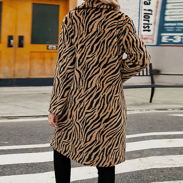 Cappotto invernale tigrato